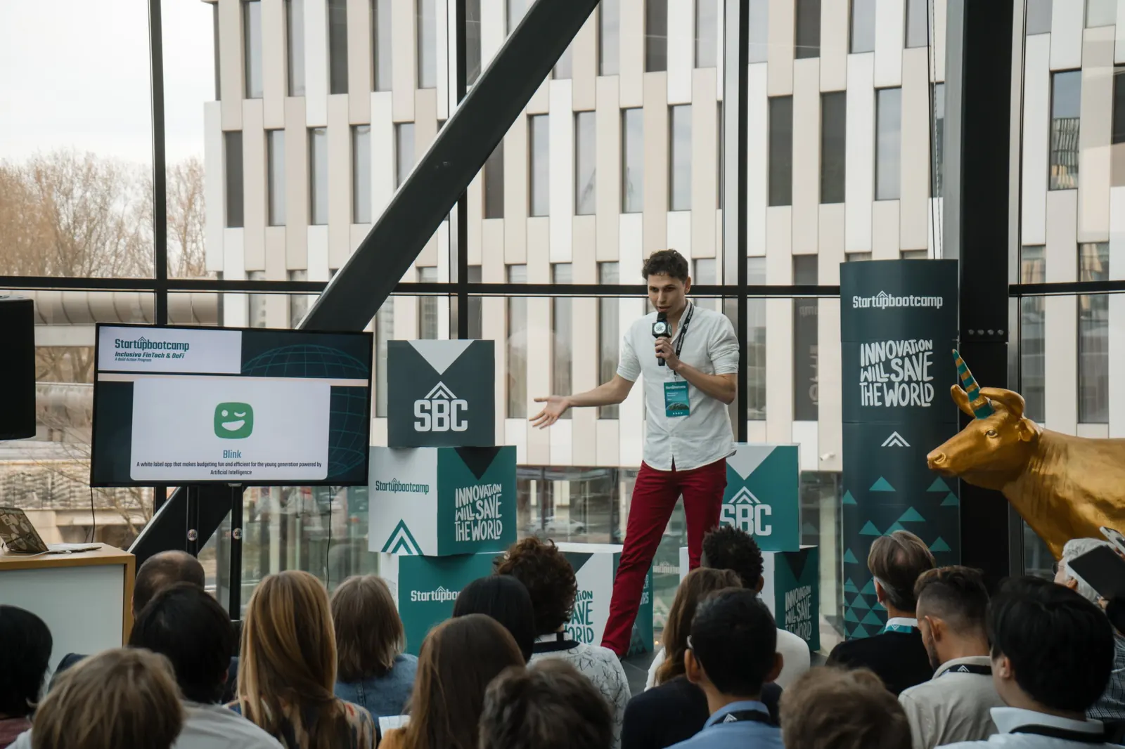 Παρουσιάζοντας το Blink στο Startupbootcamp, Άμστερνταμ